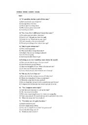English Worksheet: finding appropriate question to the answer