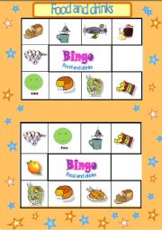 English Worksheet: BINGO CARDS- PART 1/8