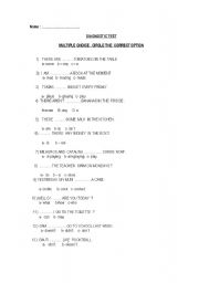 English Worksheet: Diagnostic test 