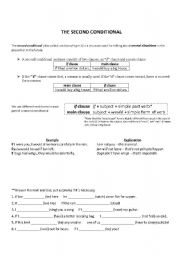 English worksheet: the second conditional