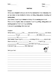 English Worksheet: Introduce oneself!