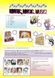 English Worksheet: MUSIC, MUSIC, MUSIC!