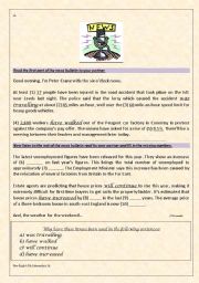 English Worksheet: News Bulletin