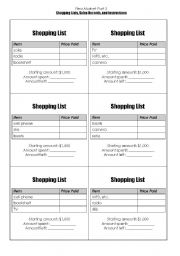 English Worksheet: Flea Market (3/3)