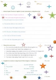 English Worksheet: relative clauses test