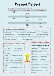 English Worksheet: Present perfect