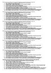English Worksheet: reading task: find 2 stories