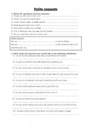 English Worksheet: Polite requests