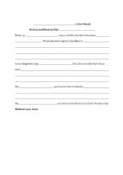 English worksheet: Best Friend Cloze Paragraph