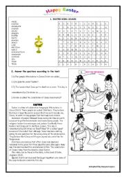 English Worksheet: EASTER