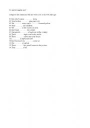 English Worksheet: to have got/to be