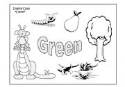 English Worksheet: Green!!!
