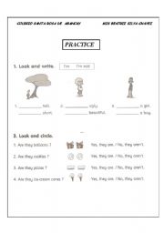English worksheet: THE VER BE