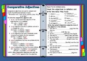 English Worksheet: Comparative Adjectives