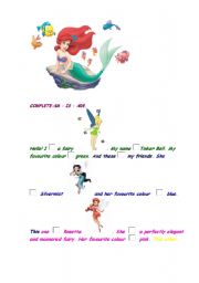 English Worksheet: Verb  to be in present simple 