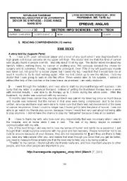 English Worksheet: 2ND TERM TEST (3rd grade)