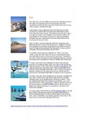 English Worksheet: Eilat, Israel City Information