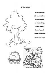 English Worksheet:  Little Bunny