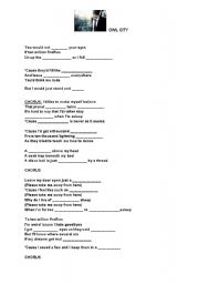 English worksheet: Owl City-song