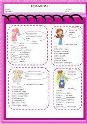 English Worksheet: VERB TO BE