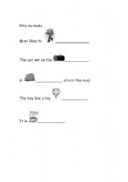 English worksheet: Short o Words