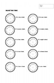 draw the time
