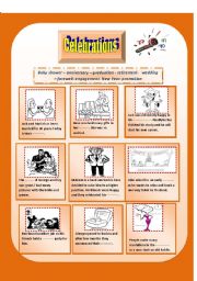 English Worksheet: Celebrtations