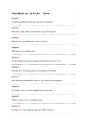 English Worksheet: Rocks worksheet