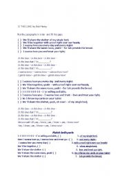 English Worksheet: is this love song
