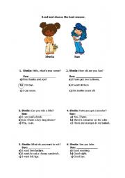 English Worksheet: Reading for starters