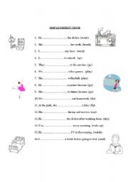 English Worksheet: SIMPLE PRESENT TENSE