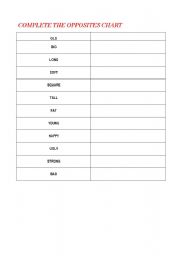 English worksheet: ADJECTIVES