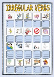 IRREGULAR VERBS ACTIVITY   (PART -2-)