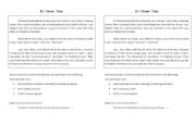 English worksheet: summary exercise