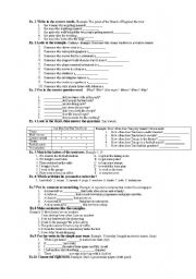 English Worksheet: mini test