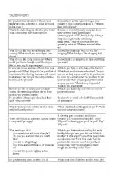 English Worksheet: TALKING POINTS