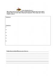 English Worksheet: Independe Reading Log