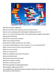 English Worksheet: Picture based conversation