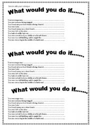English Worksheet: second conditional