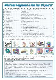 English Worksheet: WHAT HAS HAPPENED IN THE WORLD SINCE 1990?