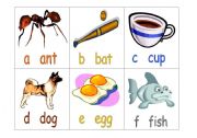 English Worksheet: Alphabet cards
