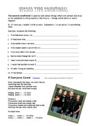 English Worksheet: If Everyone Cared - Song with the Second Conditional