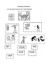 English Worksheet: POSSESSIVES