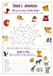 English Worksheet: Animals