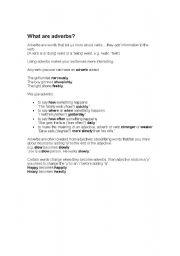 English Worksheet: adverb
