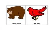 English Worksheet: Brown Bear Vocabulary Cards