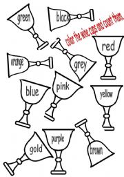 wine cups coloring page