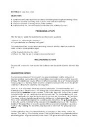 English worksheet: reading demo