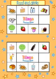 English Worksheet: BINGO GAME- PART 5/8