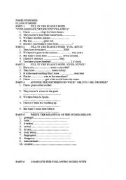 English Worksheet: exam